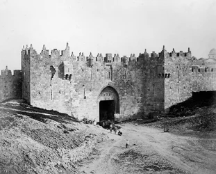 Damaskustor, Jerusalem, 1857